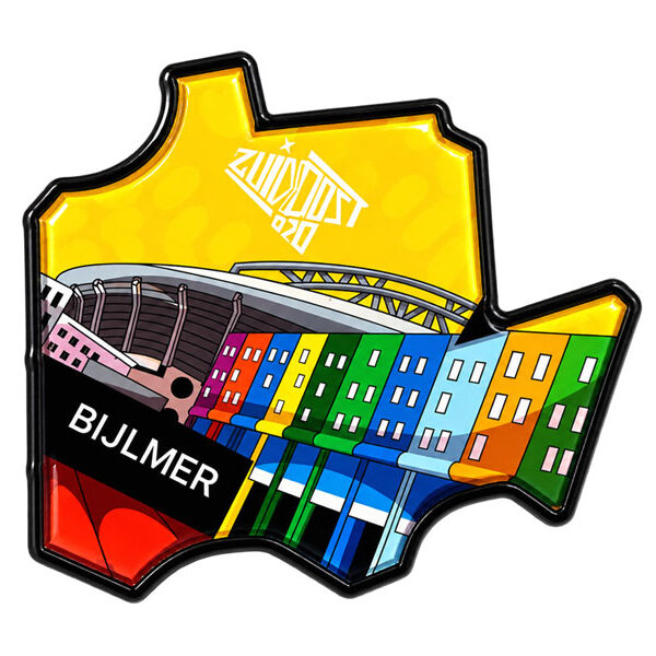 A Glossy Zuidoost Bijlmer Map Badge